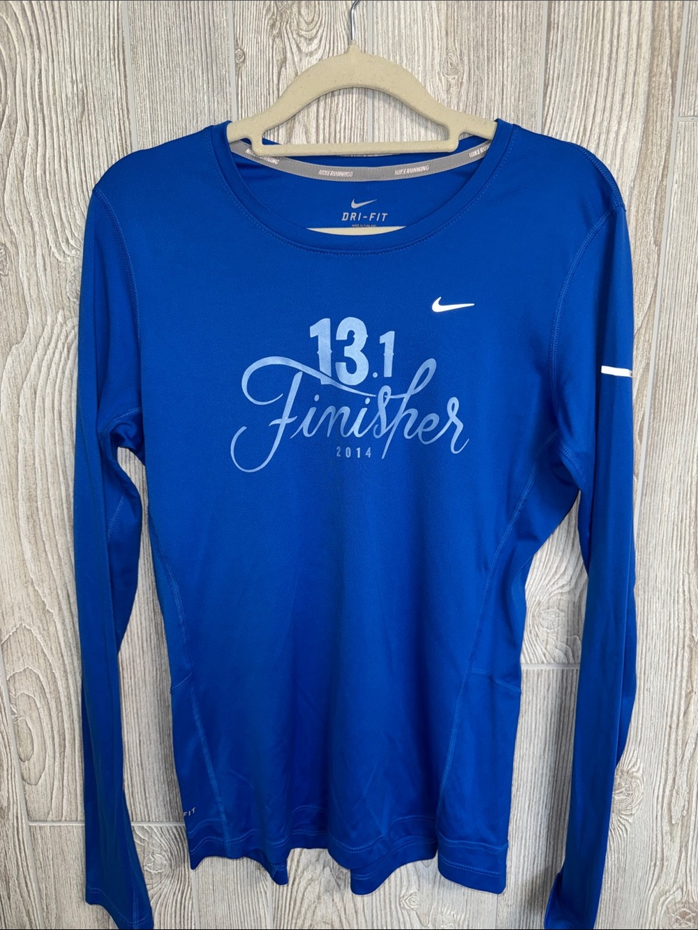Nike Royal Blue Dri-FIT 13.1 Finisher Long Sleeve Top